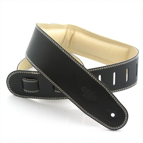 DSL 2.5" Padded Suede Straps Black/Beige