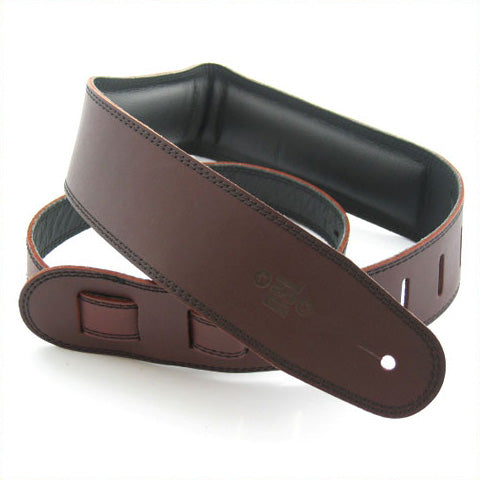 DSL 2.5" Padded Suede Straps Saddle Brown/Black