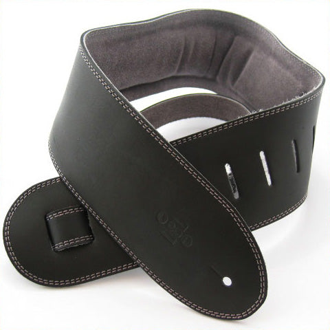 DSL 3.5" Padded Suede Straps Black/Grey