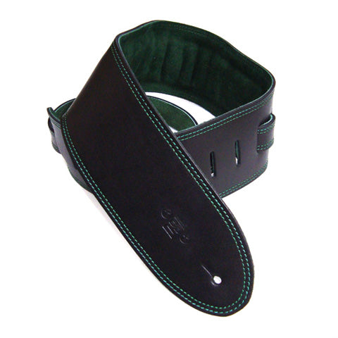 DSL 3.5" Padded Suede Straps Black/Green