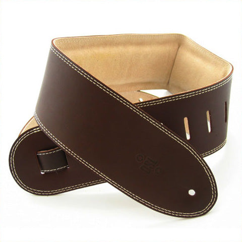 DSL 3.5" Padded Suede Straps Saddle Brown/Beige