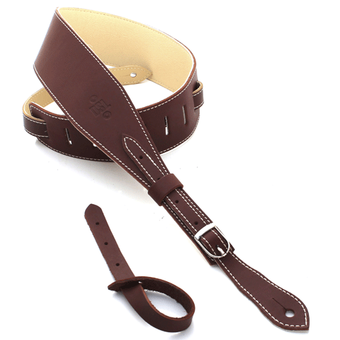 DSL 2.5'' Buckle Slender Straps Maroon / Beige