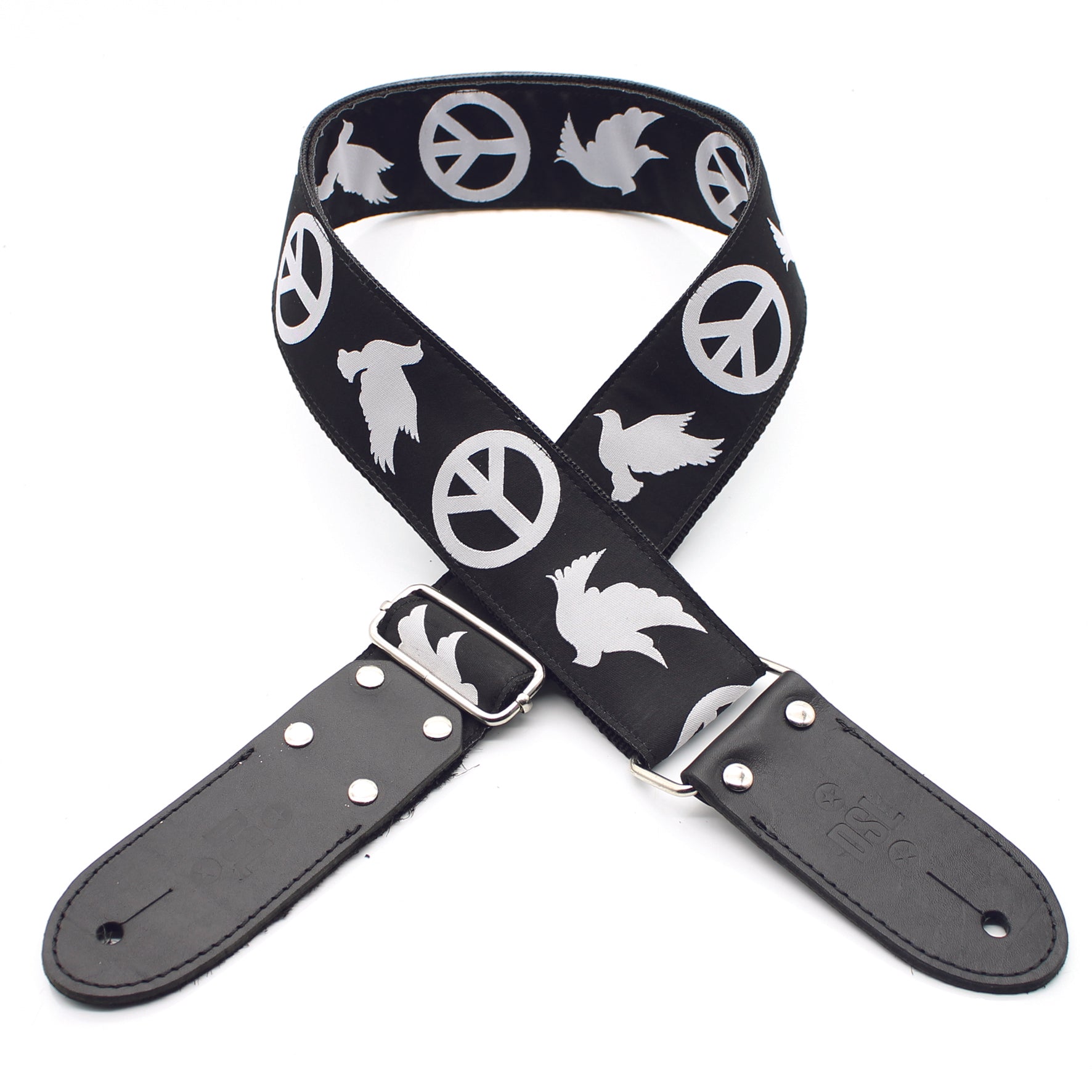 DSL Jacquard Weaving PEACE-BLACK Strap
