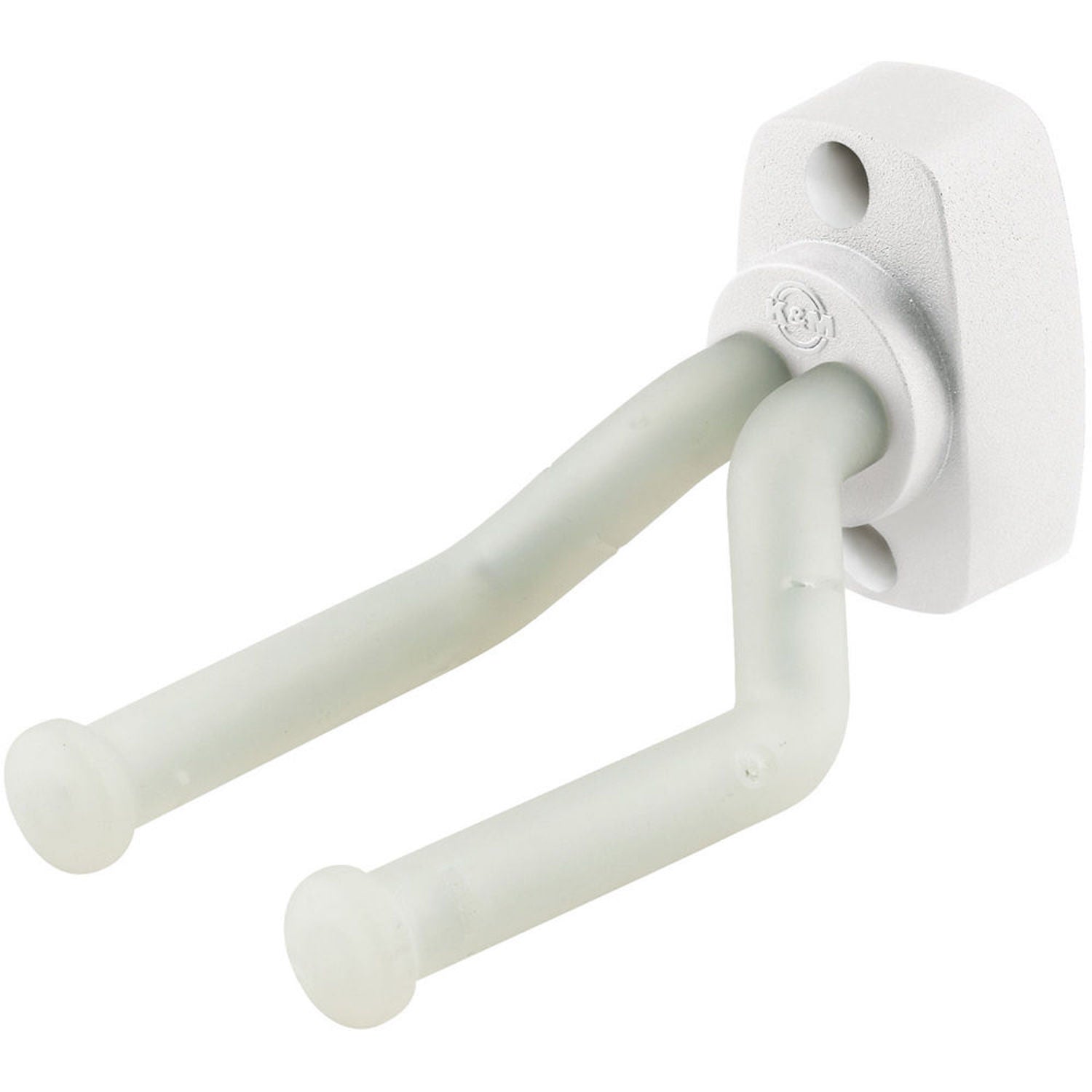 K&M 16280 Guitar Wall Mount - (White/Translucent)