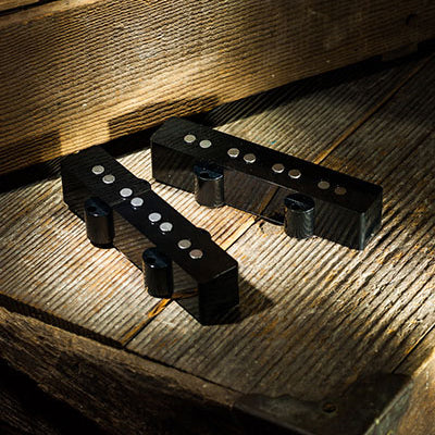 Lollar Jazz Bass 70's Style Pickup Set Black