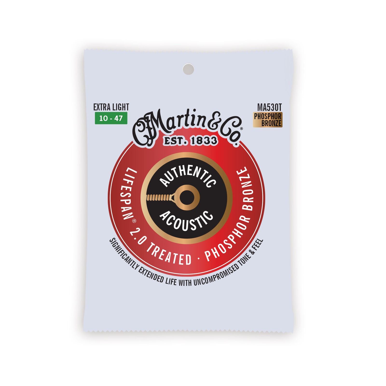 Martin Authentic Acoustic Lifespan 2.0 Phosphor Bronze | Select Gauge