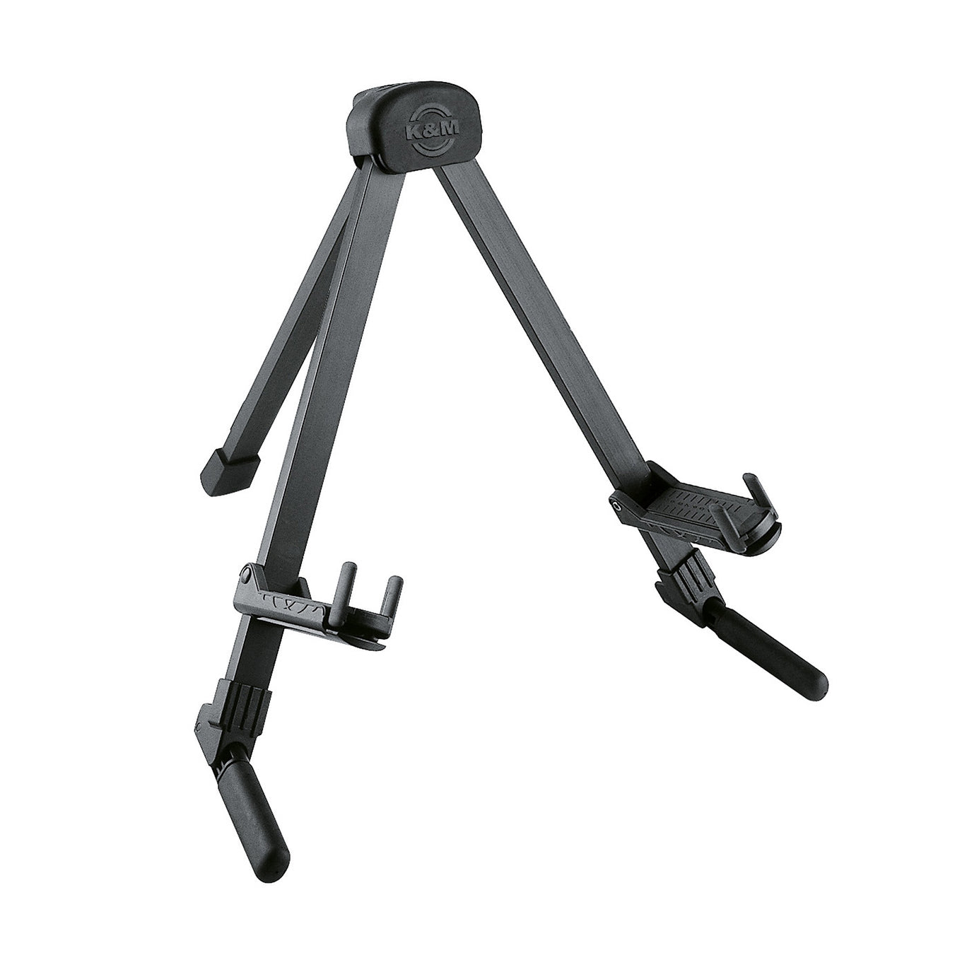 K&M 17550 Memphis Travel Guitar Stand (Black)