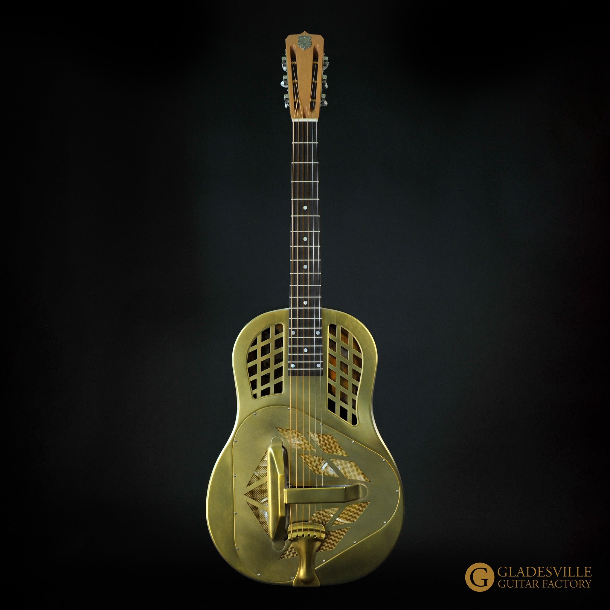 National Raw TCB Brass Tricone Resonator 14 Fret w/Case