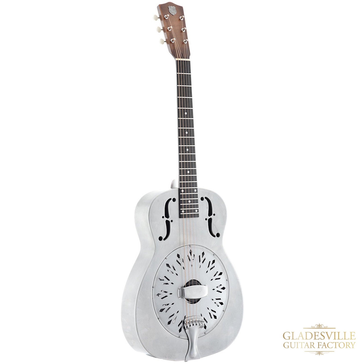 National RS14 Raw Steel Resonator 14 Fret w/Case