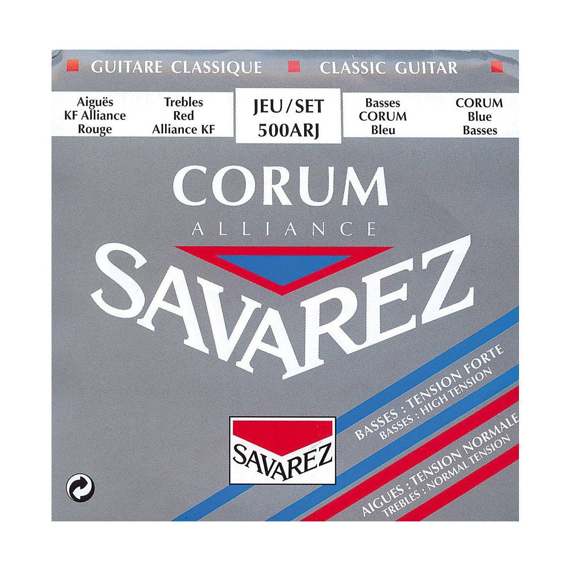Savarez 500ARJ Blue Basses Red Trebles Corum