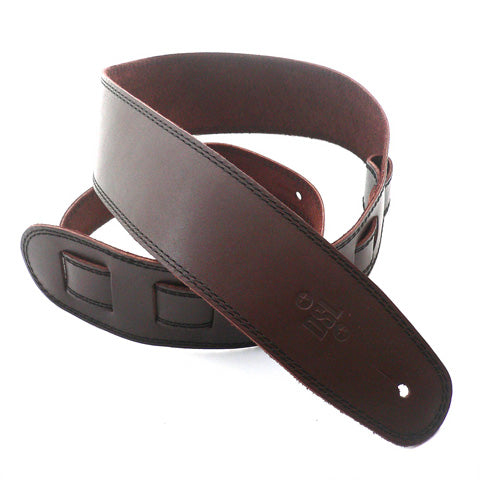 DSL 2.5'' Single Ply Saddle Brown/Black Stitch Strap 17-1