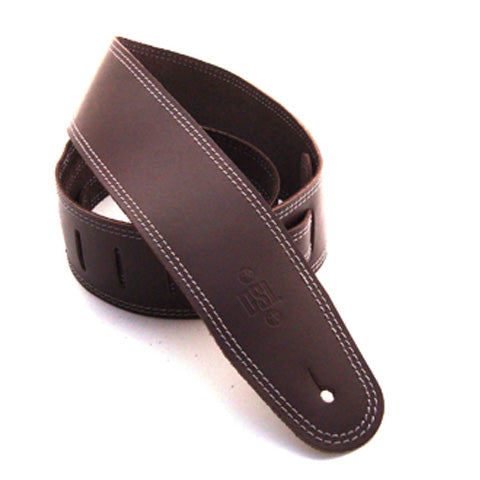 DSL 2.5" Single Ply Saddle Brown Straps Grey Stitch