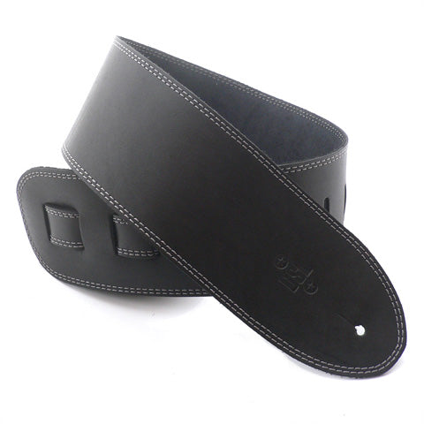 DSL 3.5" Single Ply Black Straps Grey Stitch