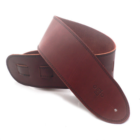 DSL 3.5" Single Ply Maroon Straps Black  Stitch