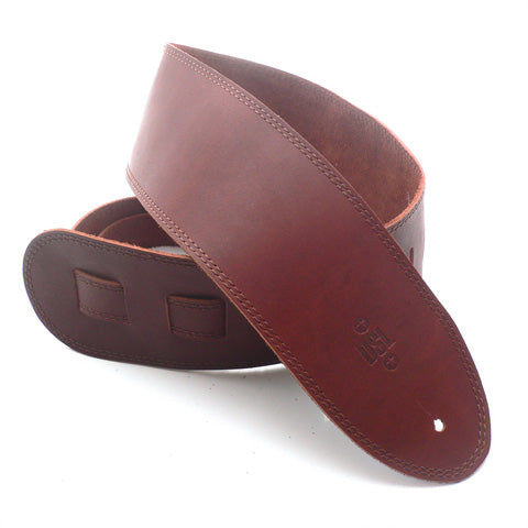 DSL 3.5'' Single Ply Maroon/Brown Stitch Strap 16-2