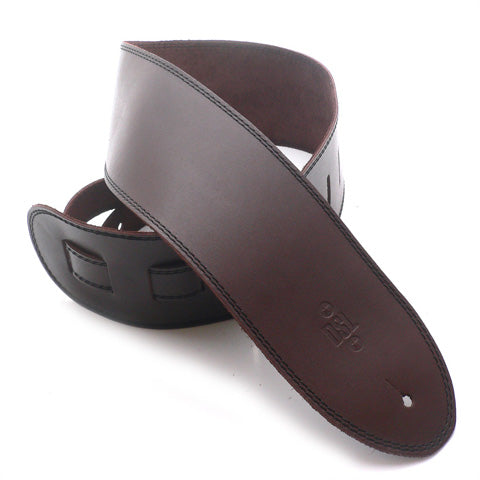 DSL 3.5" Single Ply Saddle Brown Straps Black  Stitch