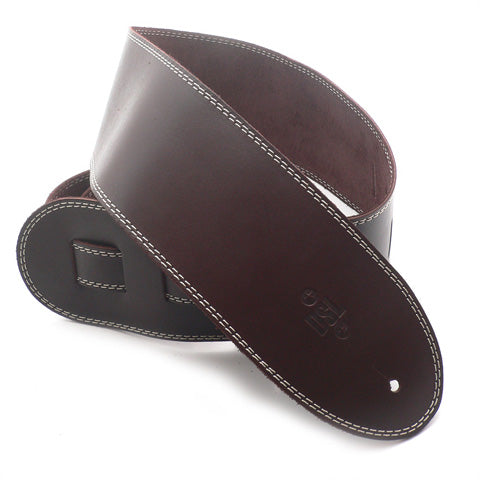 DSL 3.5" Single Ply Saddle Brown Straps Beige Stitch