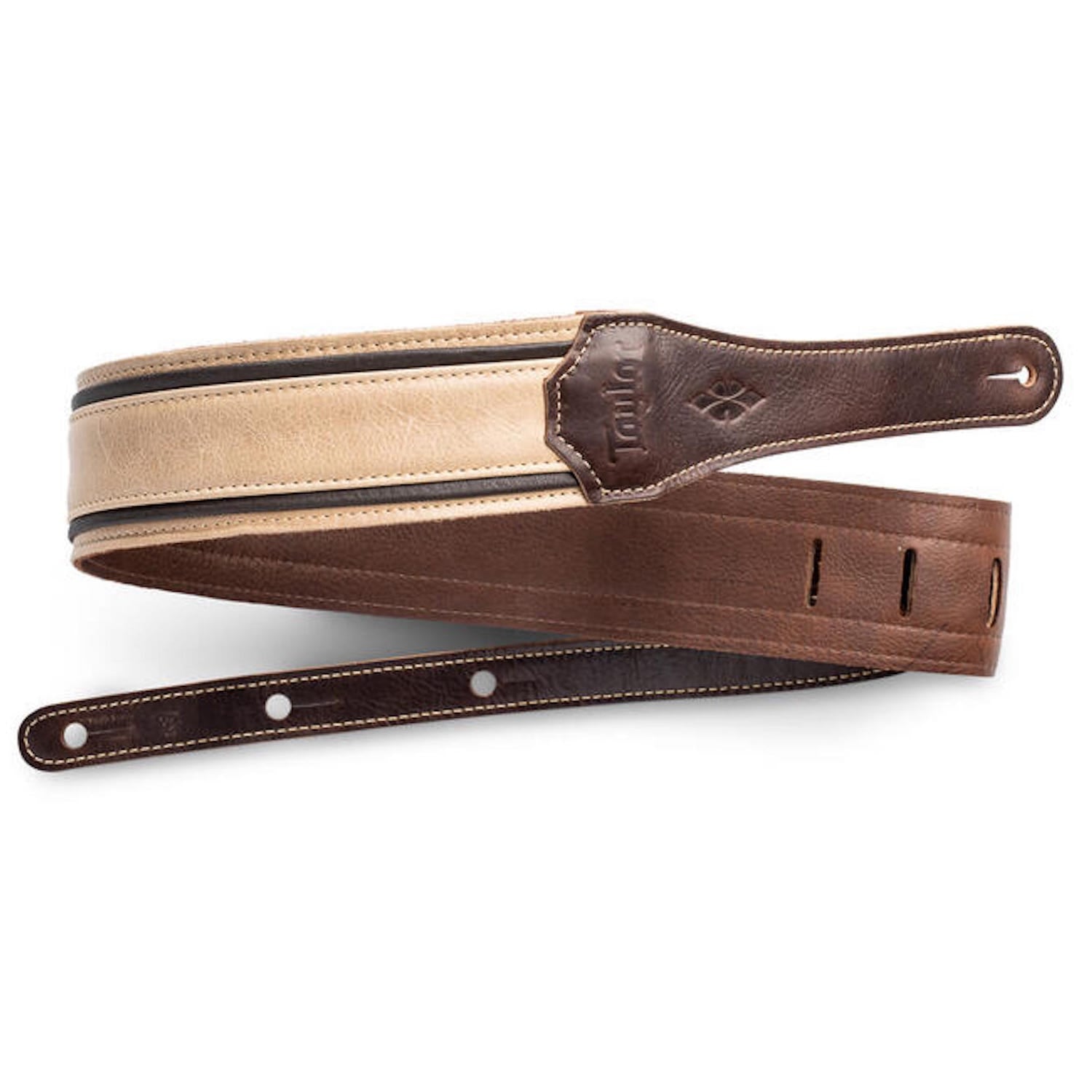 Taylor Reflections 2.5" Leather Guitar Strap - Spruce / Ebony