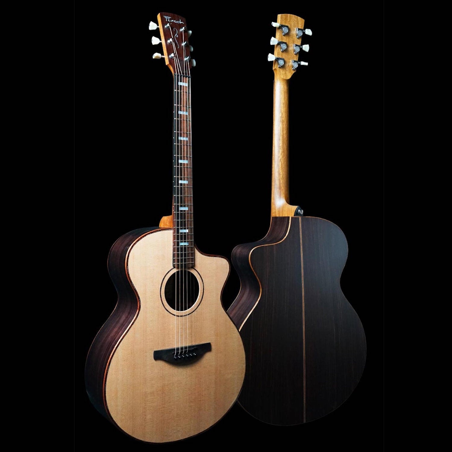 Fenech VT Professional Series Grand Auditorium AAA Rosewood Cutaway