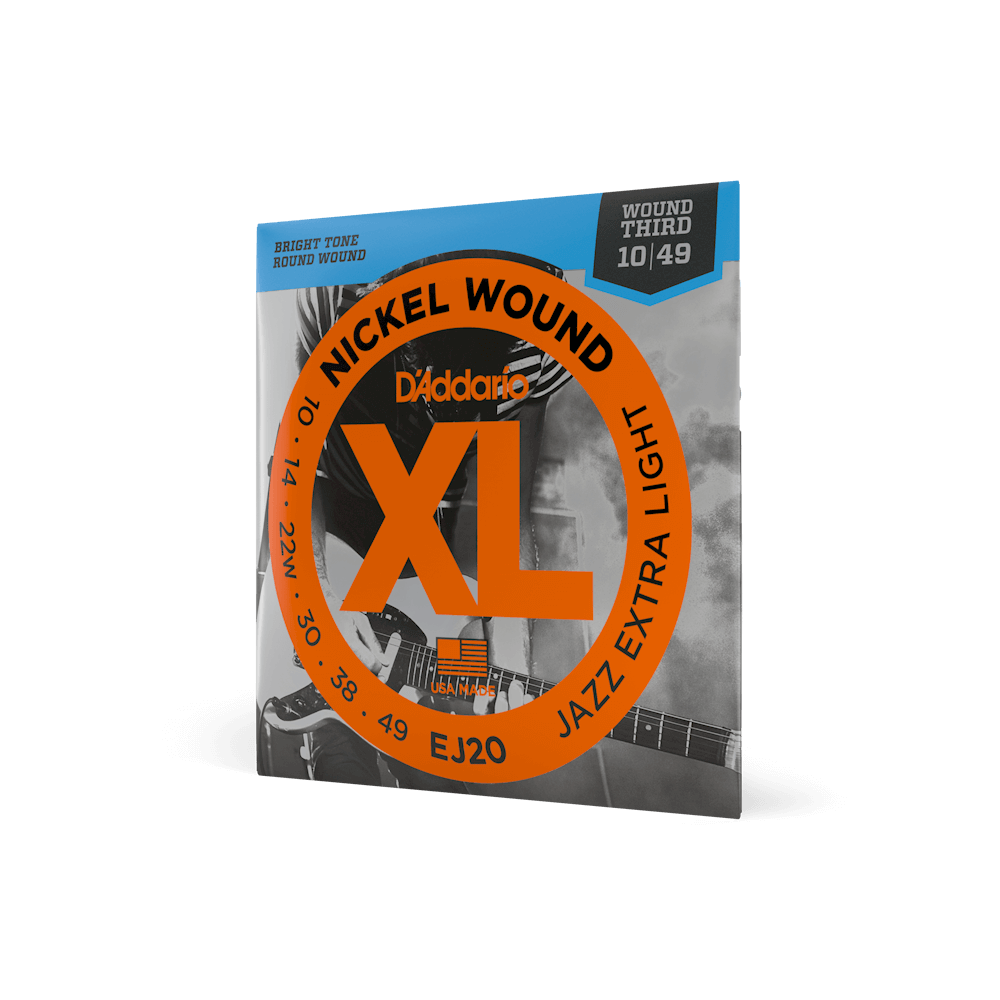 D'Addario XL Jazz Nickel Wound Electric Guitar Strings | Select Gauge