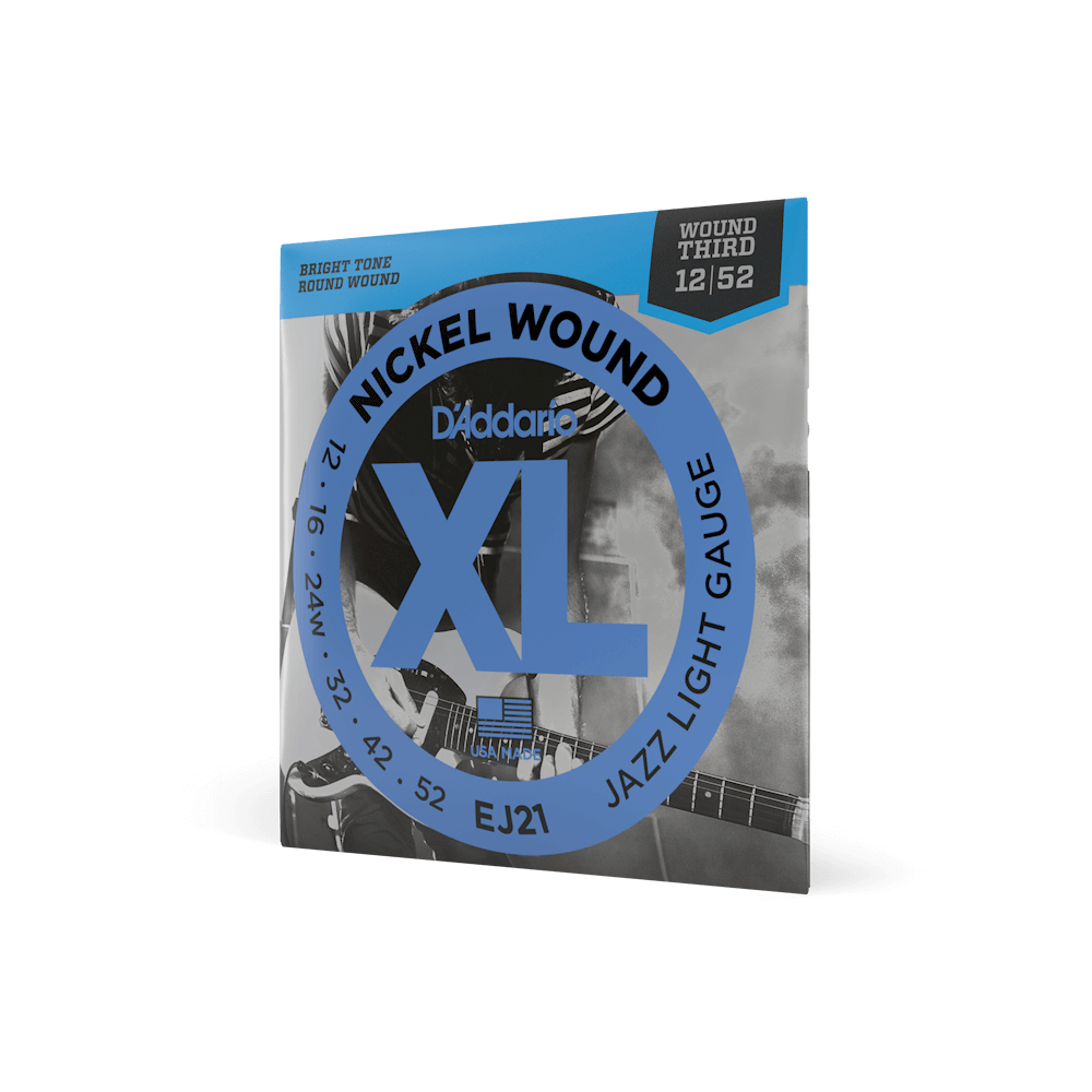D'Addario XL Jazz Nickel Wound Electric Guitar Strings | Select Gauge