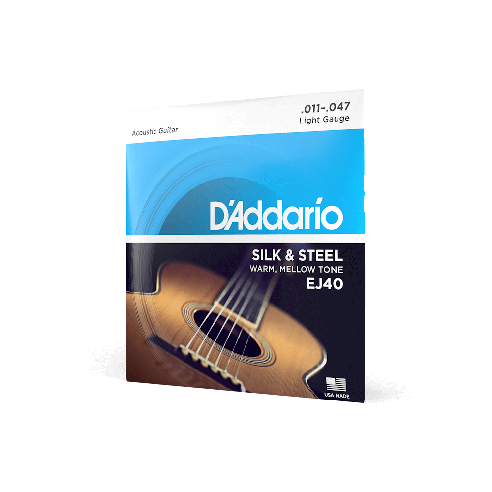 D'Addario Silk & Steel Folk Acoustic Guitar Strings | Select Gauge
