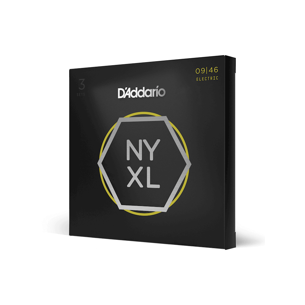 D'Addario NYXL Nickel Wound Electric Guitar Strings | Multipacks