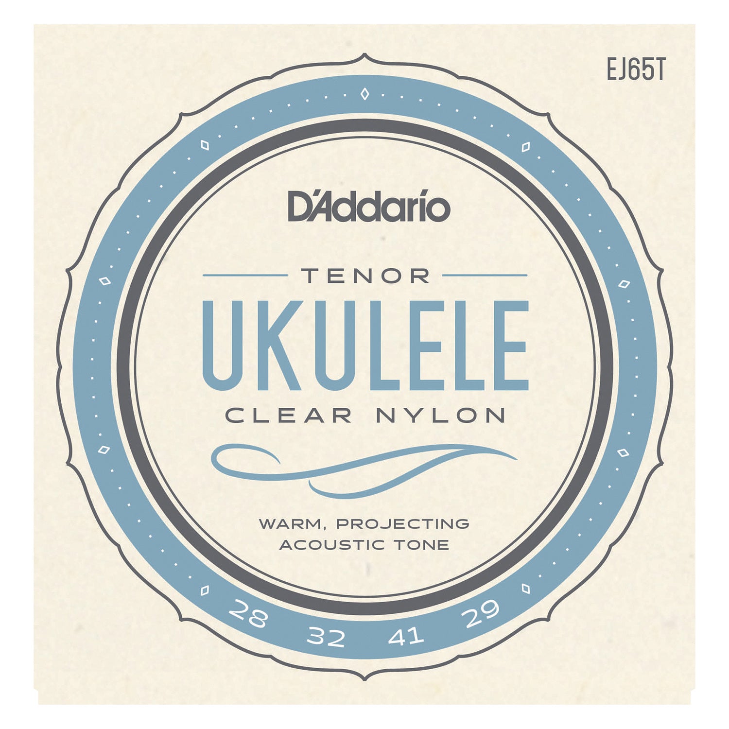 D'Addario EJ65T Pro-Arté Custom Extruded Nylon Ukulele Strings, Tenor
