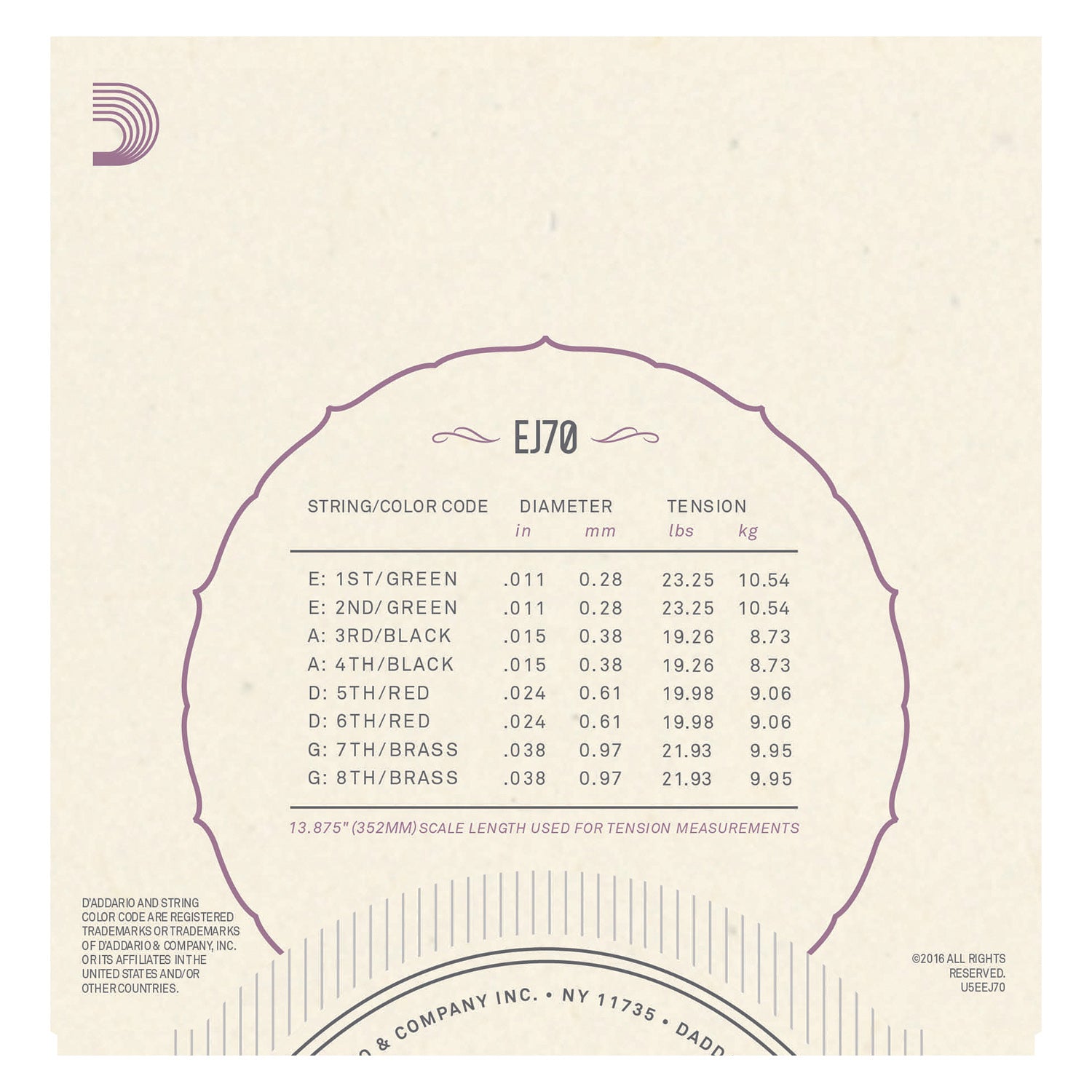 D'Addario EJ70 Phosphor Bronze Mandolin Strings, Ball End, Medium/Light, 11-38
