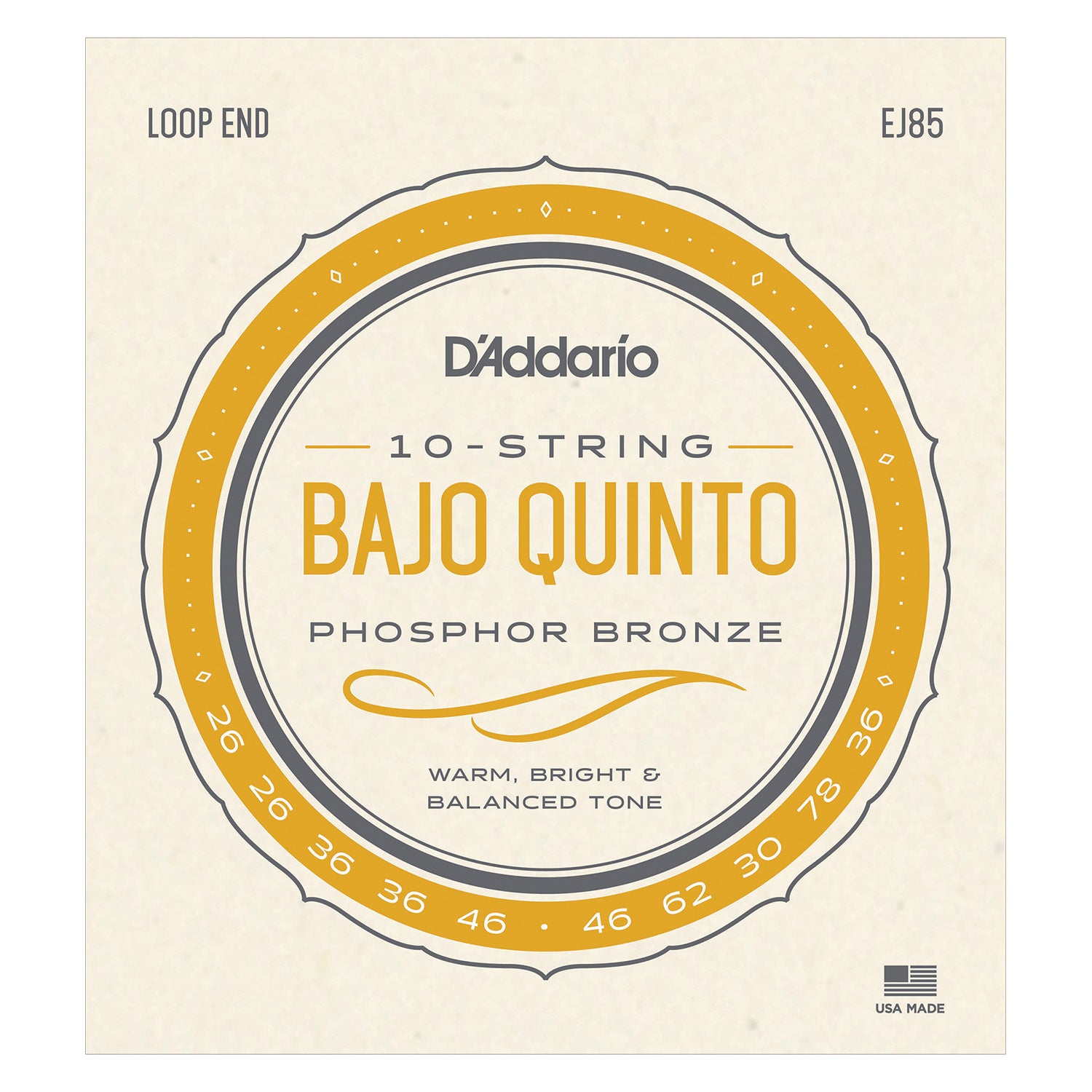 D'Addario EJ85 Bajo Quinto Strings