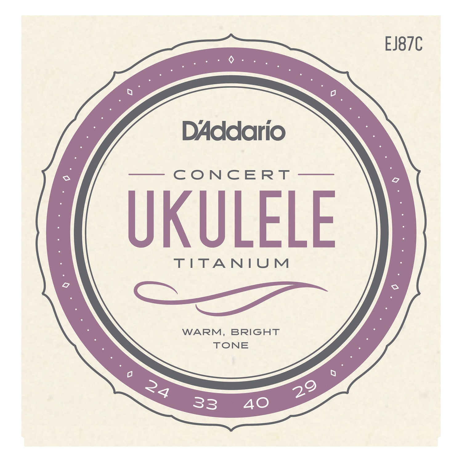 D'Addario EJ87C Titanium Ukulele Strings, Concert