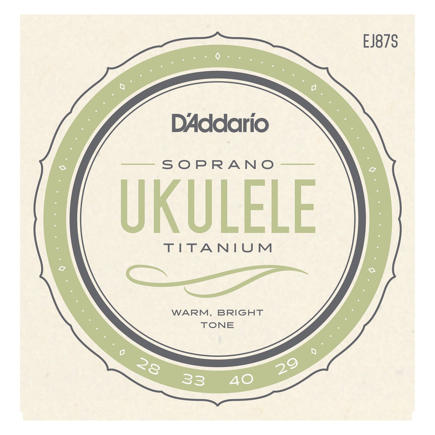 D'Addario EJ87S Titanium Ukulele Strings, Soprano