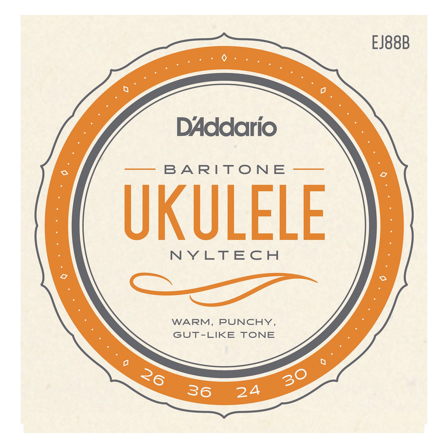 D'Addario EJ88B Nyltech Ukulele Strings, Baritone