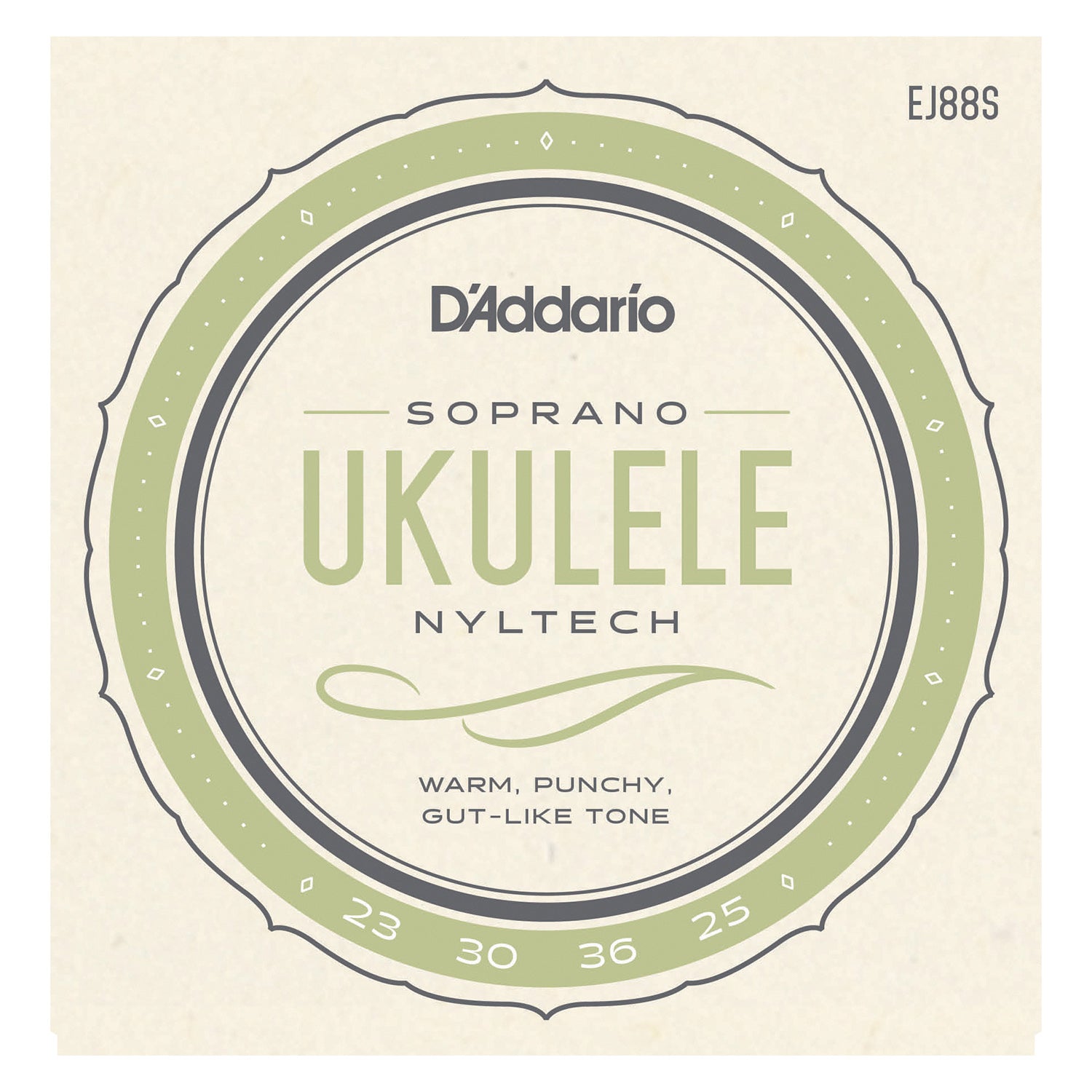 D'Addario EJ88S Nyltech Ukulele Strings, Soprano