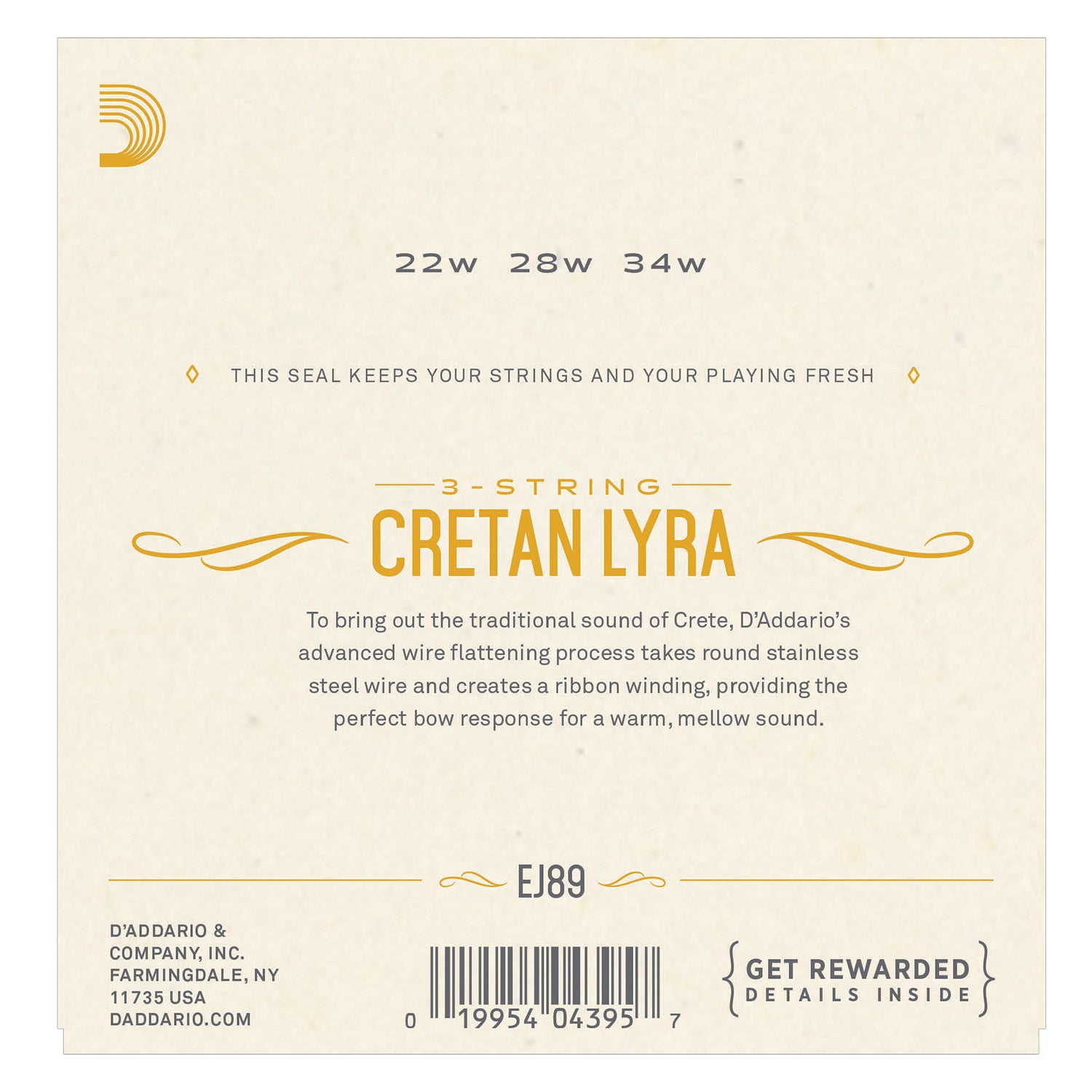 D'Addario EJ89 Cretan Lyra