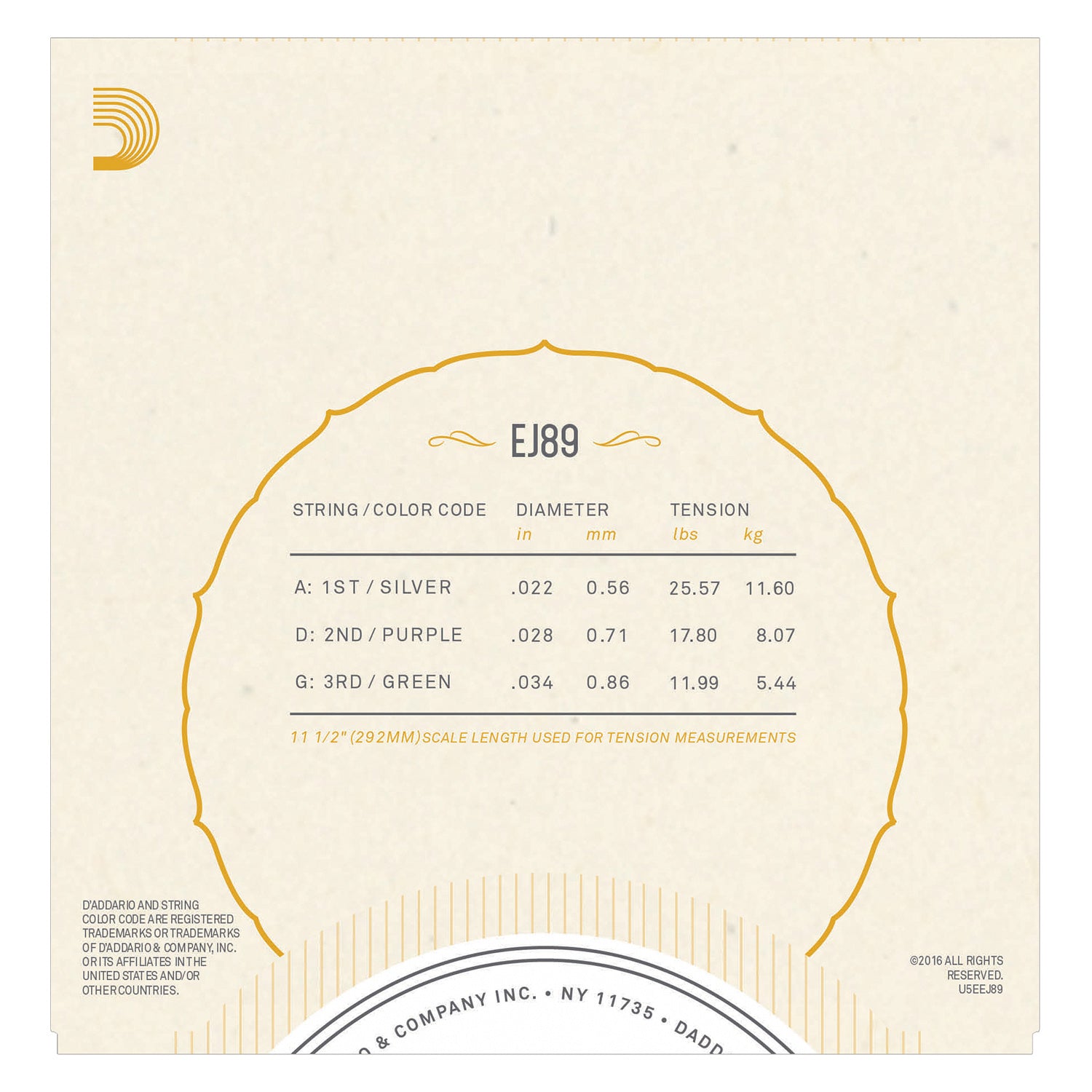 D'Addario EJ89 Cretan Lyra