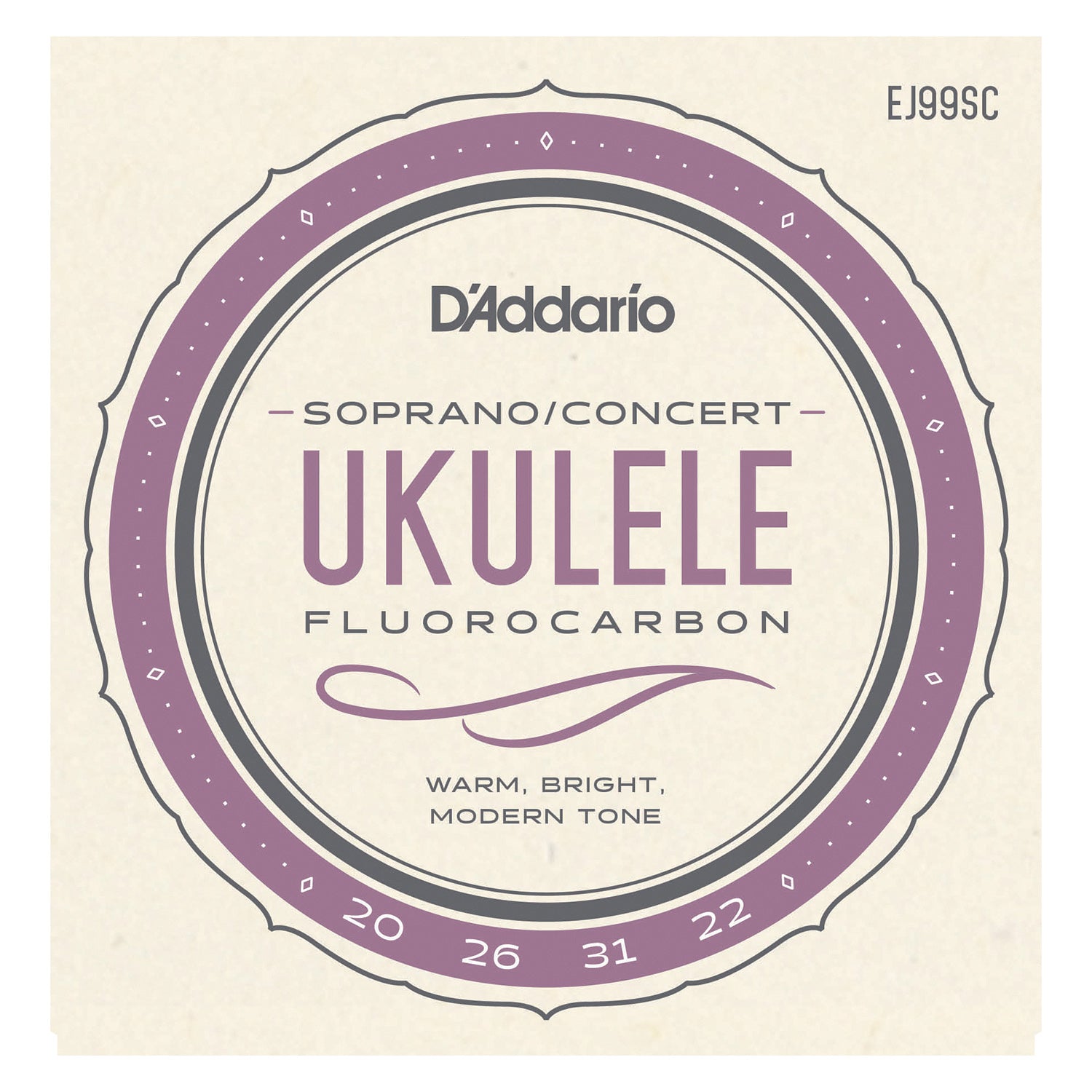 D'Addario EJ99SC Pro-Arté Carbon Ukulele Strings, Soprano / Concert