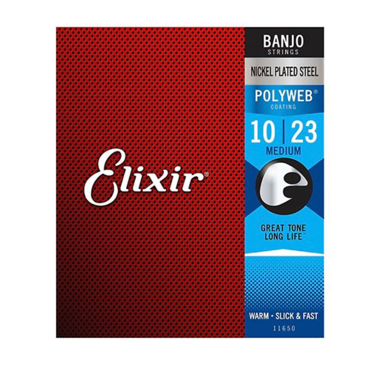 Elixir 11650 5 string Banjo Polyweb 10's
