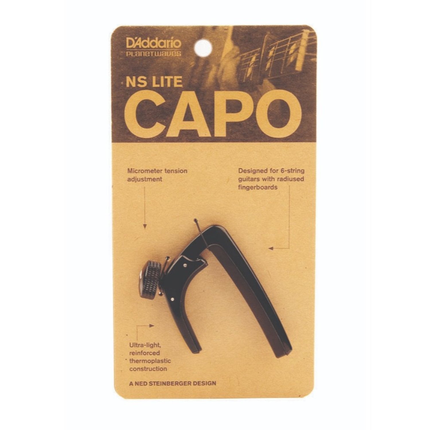 D'Addario Planet Waves NS Lite Capo Black