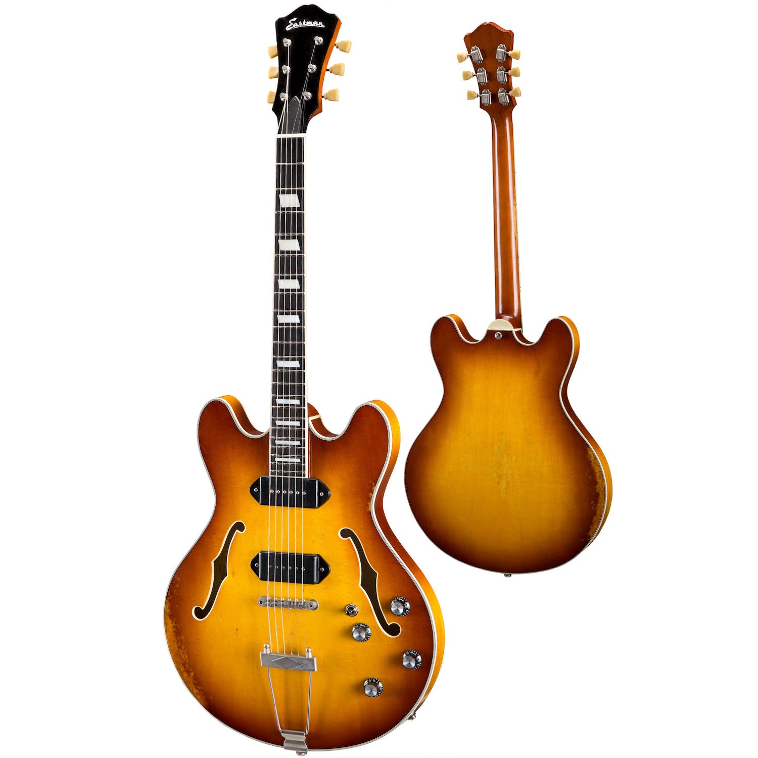 Eastman T64/V-T GB Thinline Semi-Hollow Electric - Tailpiece