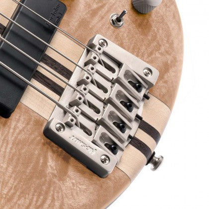 Cort A5 Plus 5 String Bass Flame Maple Open Pore Natural