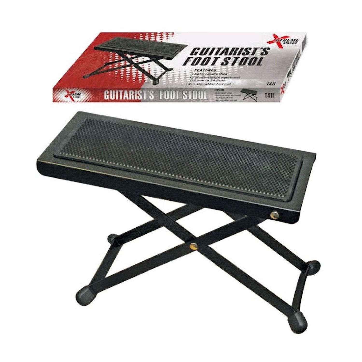Xtreme T411 Foot Stool Black Gladesville Guitar Factory