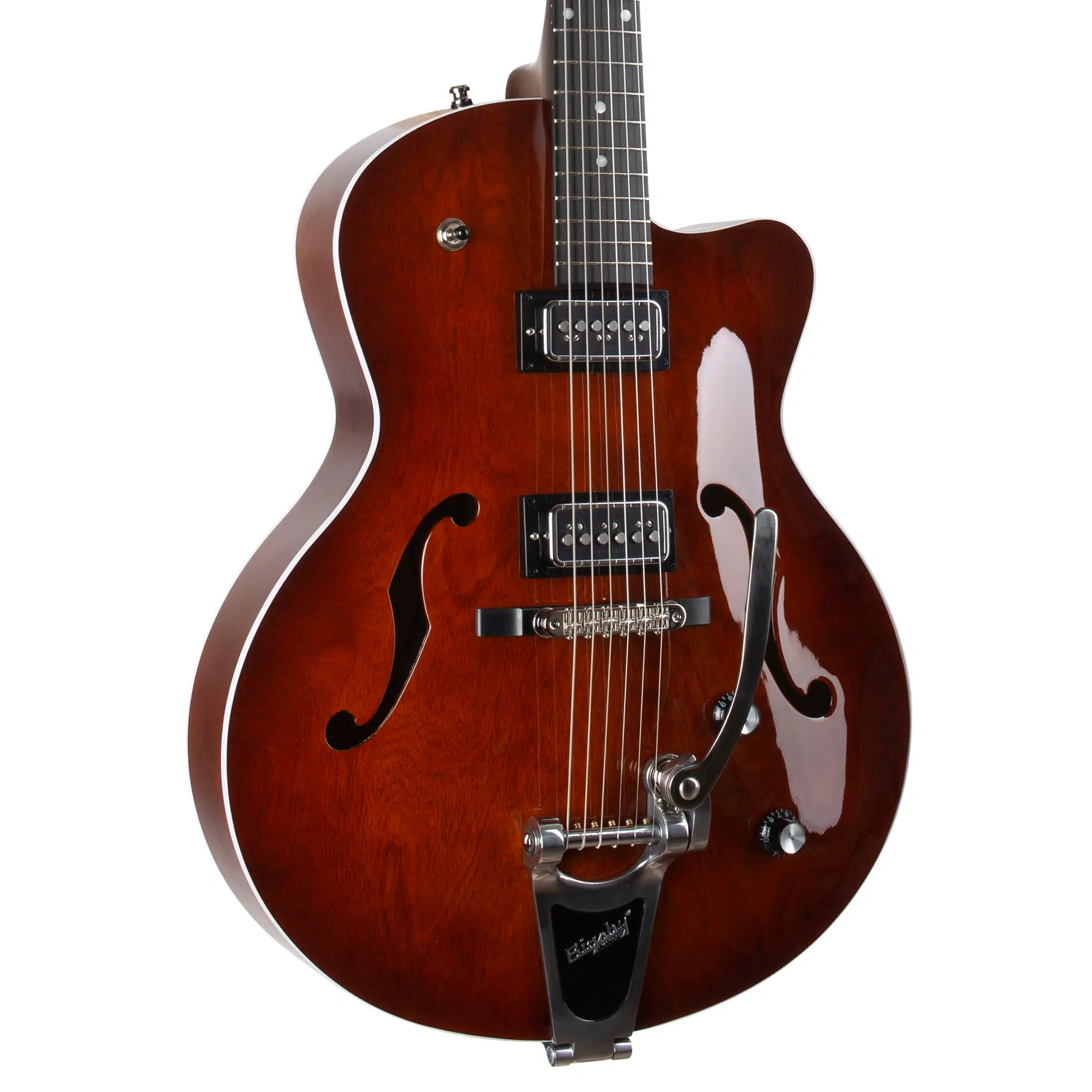 Godin 5th Ave Uptown T-Armond Havana Burst Archtop Electric Guitar w/Bag