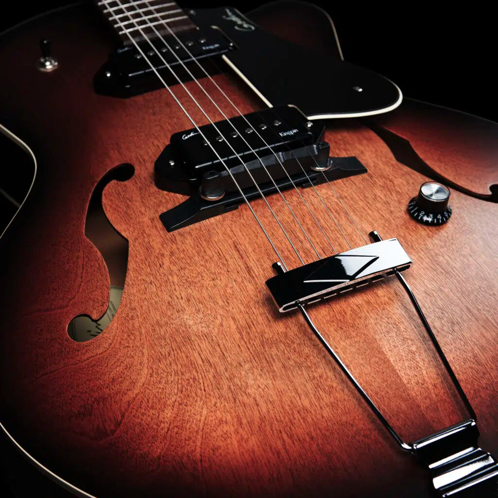 Godin 5th Ave CW Kingpin 2 Vintage Burst Archtop Electric Guitar w/Bag