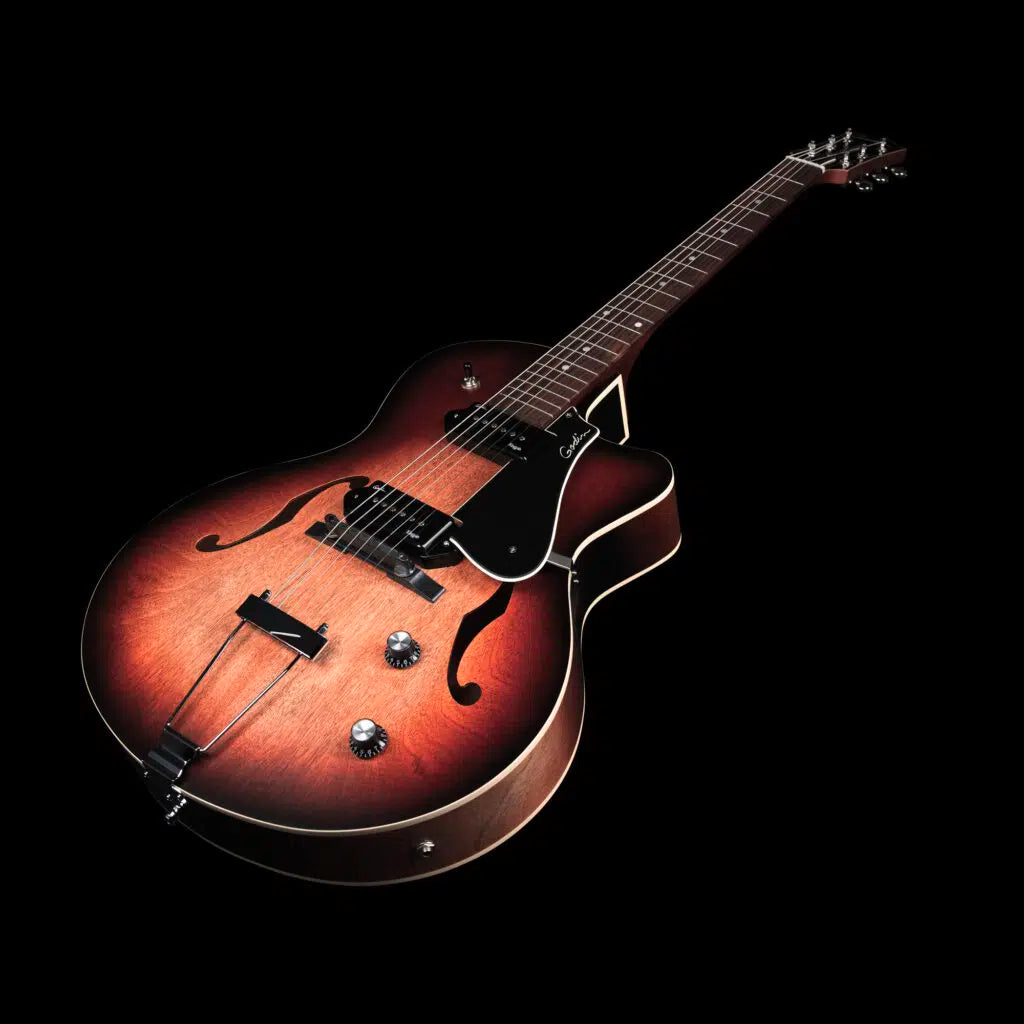 Godin 5th Ave CW Kingpin 2 Vintage Burst Archtop Electric Guitar w/Bag