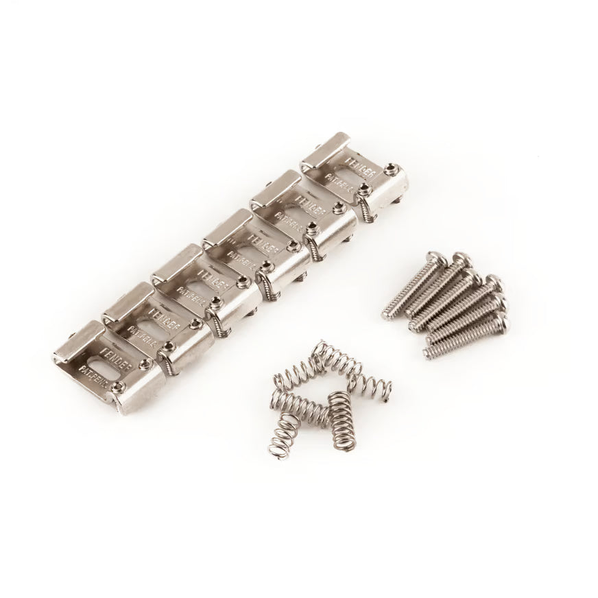 Fender Pure Vintage Stratocaster® "Pat. Pend." Saddle Kit, Nickel-Plated