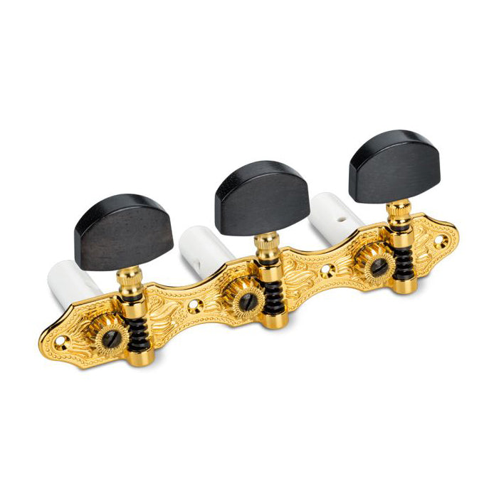 Schaller Classical Machine Heads HG1E Hauser/Gold/Ebony Buttons