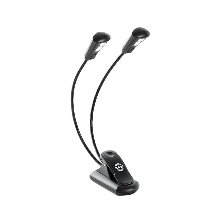 K&M 12259 Rechargeable Double Music Stand Light