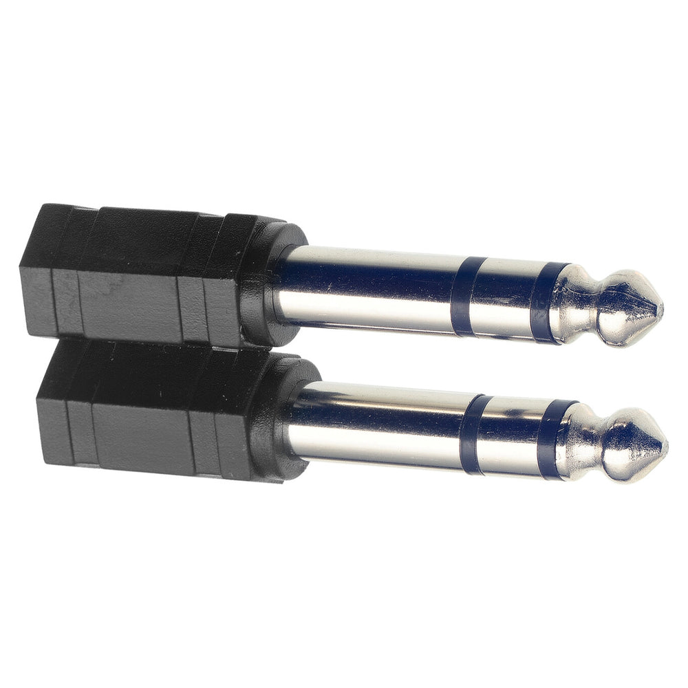 Stagg Female Stereo Male Stereo 6.35mm / 3.5mm Mini Jack Adaptor 2 x Pack