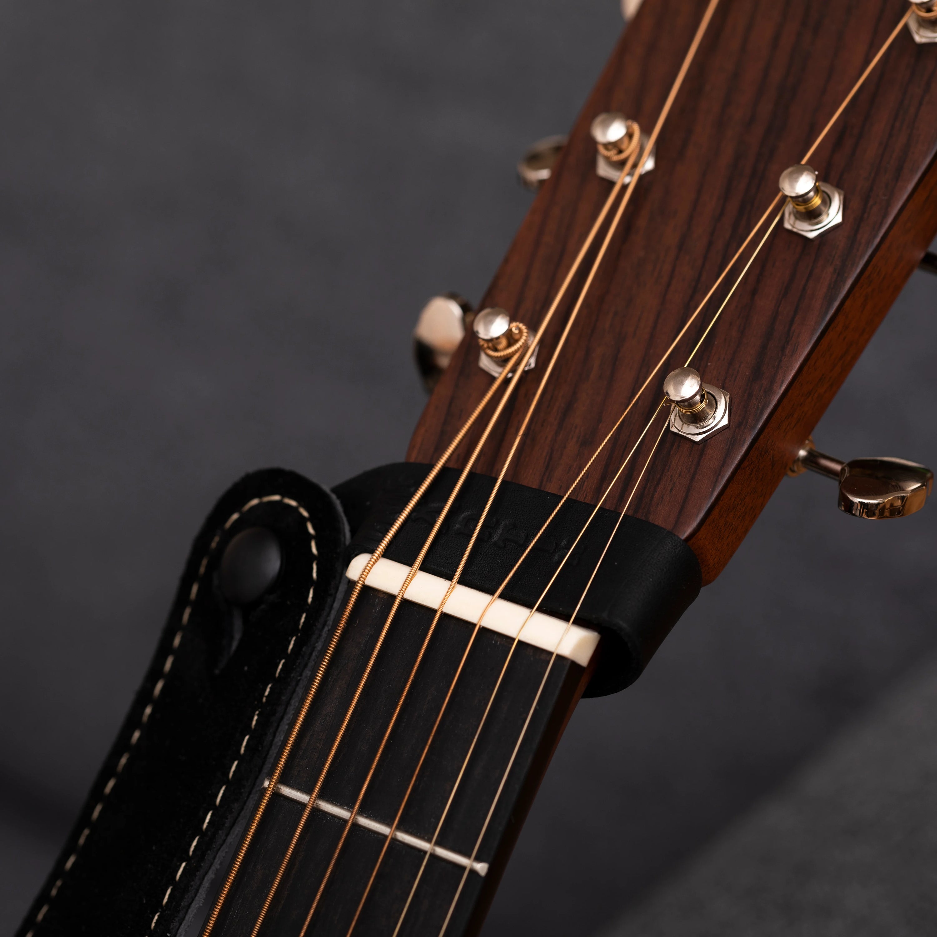 Martin Headstock Tie Strap Button Black